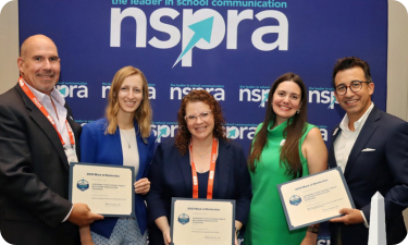 SUNSPRA officers hold their 2025 Mark of Distinction certificates